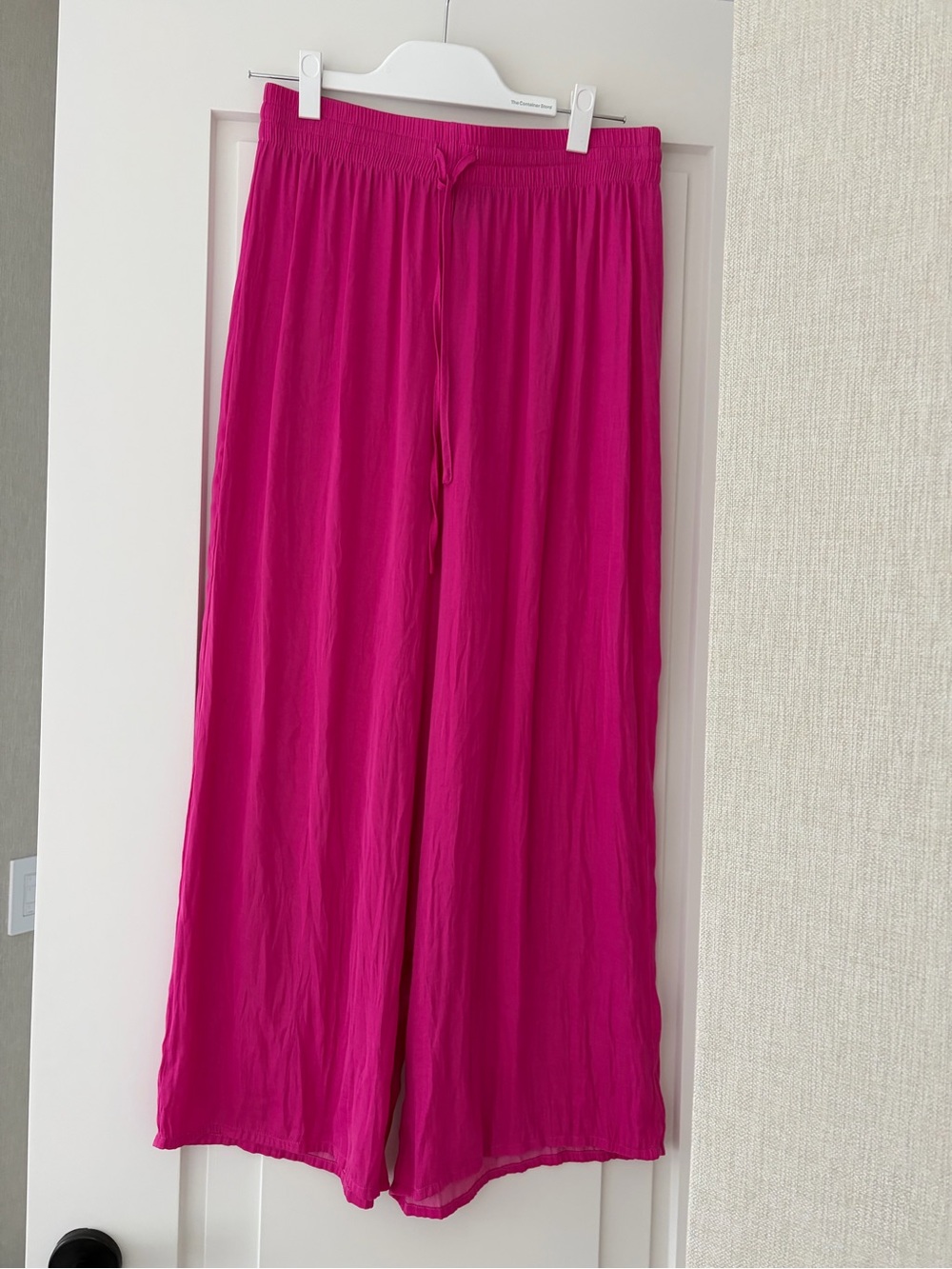 RACHEL Rachel Roy Fuchsia Wide-Leg Pull-On Pants